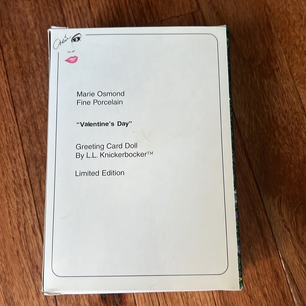 Marie Osmond Fine Porcelain “Valentine’s Day” Greeting Card Doll Limited Edition - Picture 4 of 5